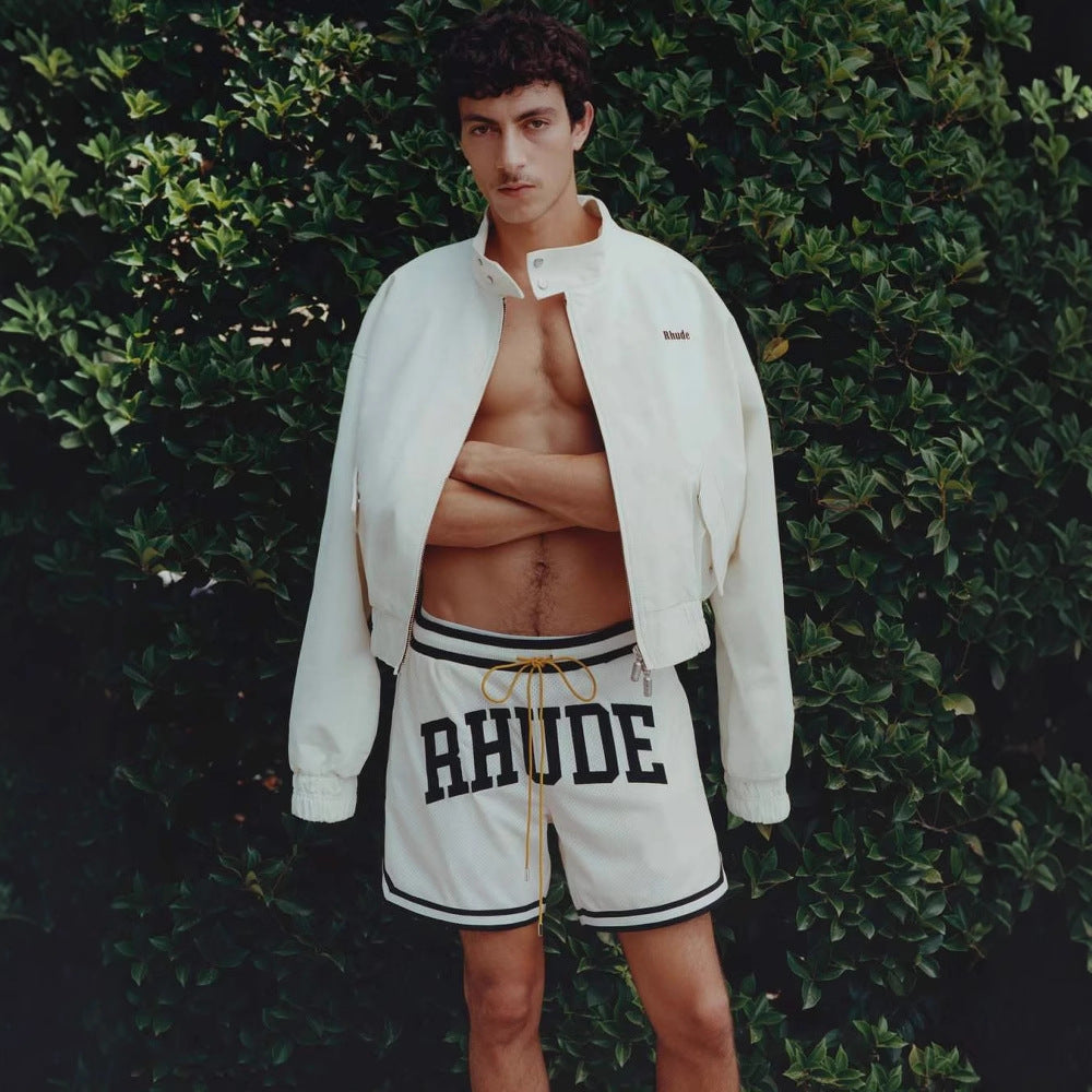 RHUDE Collegiate Shorts – Black / Green / Red / White