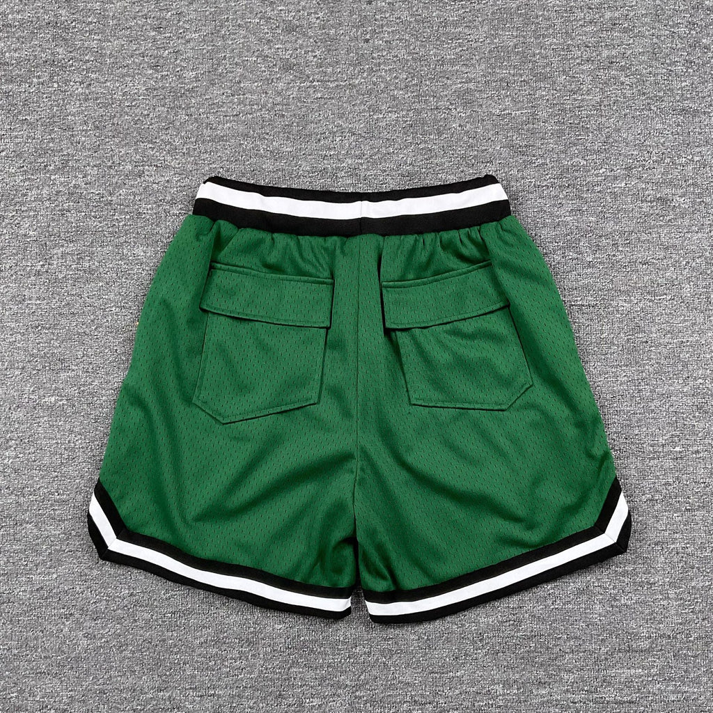 RHUDE Collegiate Shorts – Black / Green / Red / White