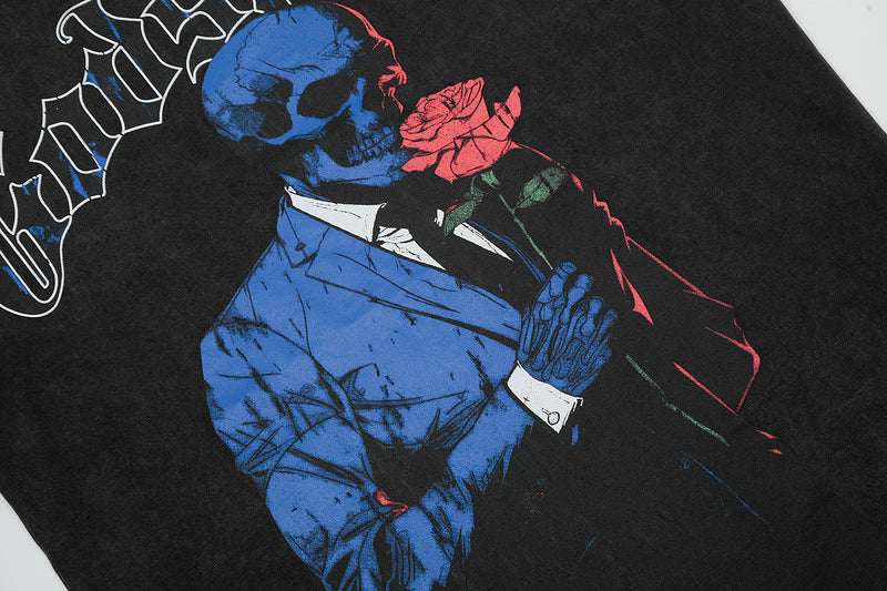 GODSPEED Smell the Roses Graphic T-Shirt — Black Wash