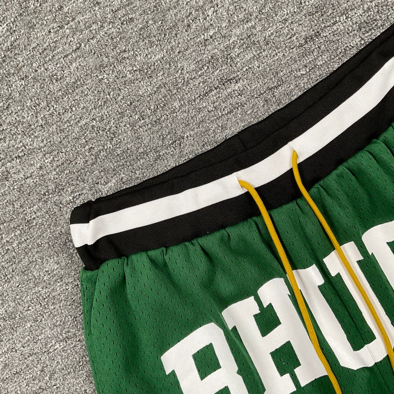 RHUDE Collegiate Arch Logo Mesh Basketball Shorts – Green