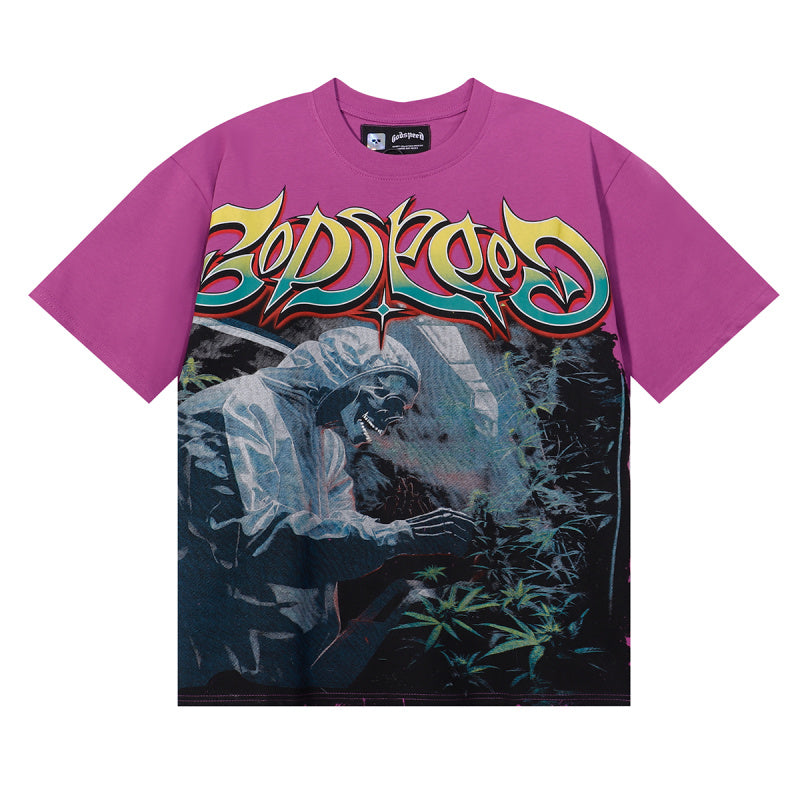 GODSPEED Indoor Purple Haze T-Shirt – 100% Cotton Graphic Tee