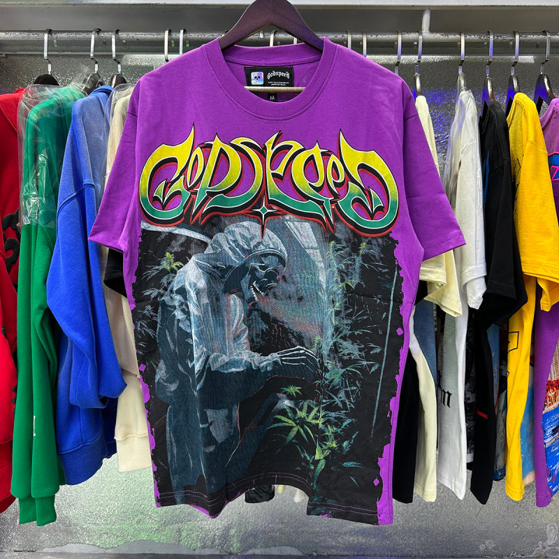 GODSPEED Indoor Purple Haze T-Shirt – 100% Cotton Graphic Tee