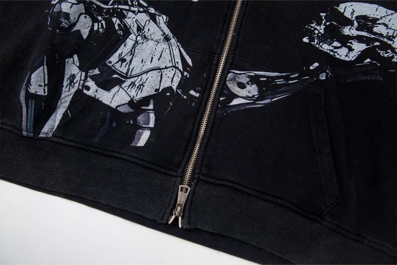 GODSPEED Mankind vs AI Zip Up Hoodie