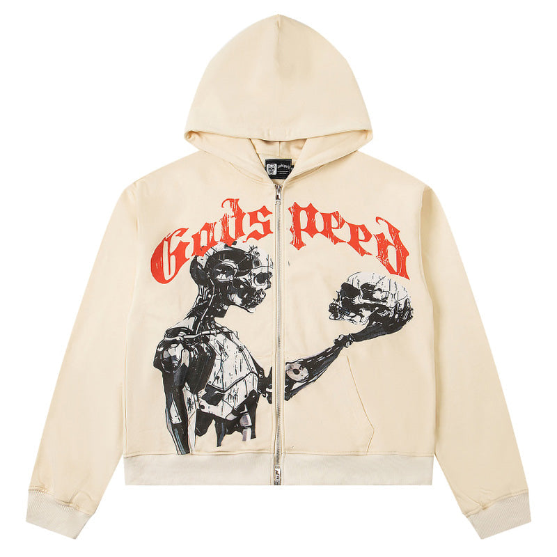 GODSPEED Mankind vs AI Zip Up Hoodie