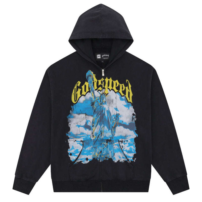 GODSPEED Chrome Liberty Zip Hoodie