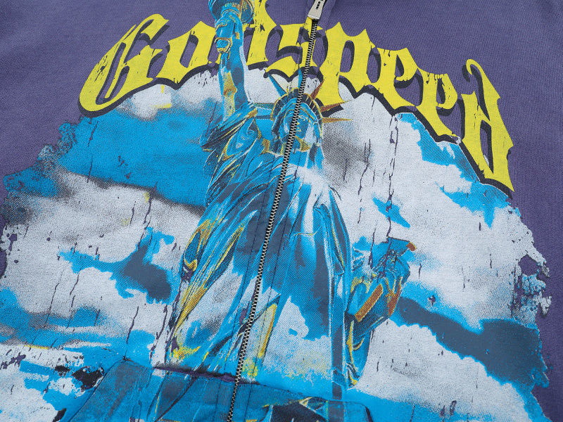 GODSPEED Chrome Liberty Zip Hoodie