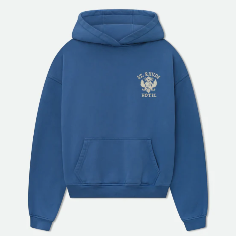RHUDE Seal Graphic Hoodie – Blue