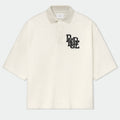 RHUDE Boxy Cotton-Piqué Polo Shirt – Off-White