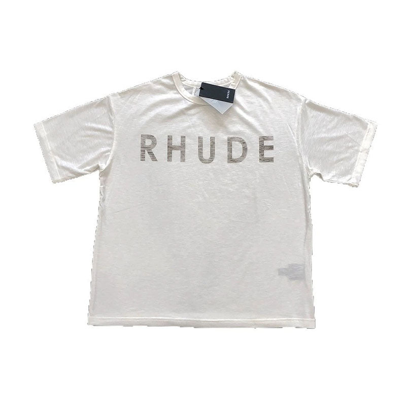 RHUDE Distressed-Effect T-Shirt – White