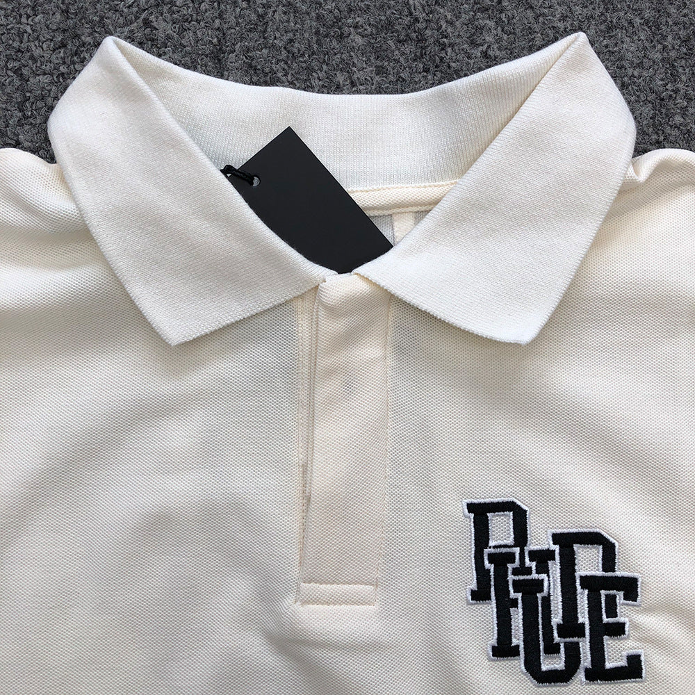 RHUDE Boxy Cotton-Piqué Polo Shirt – Off-White