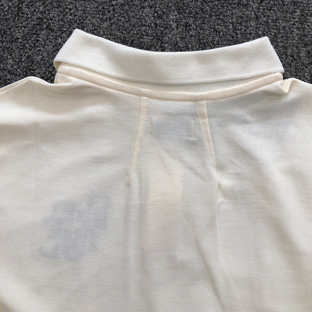 RHUDE Boxy Cotton-Piqué Polo Shirt – Off-White
