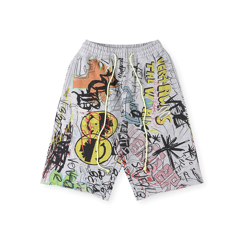 Vertabrae Graffiti Sweat Shorts – Men's Streetwear