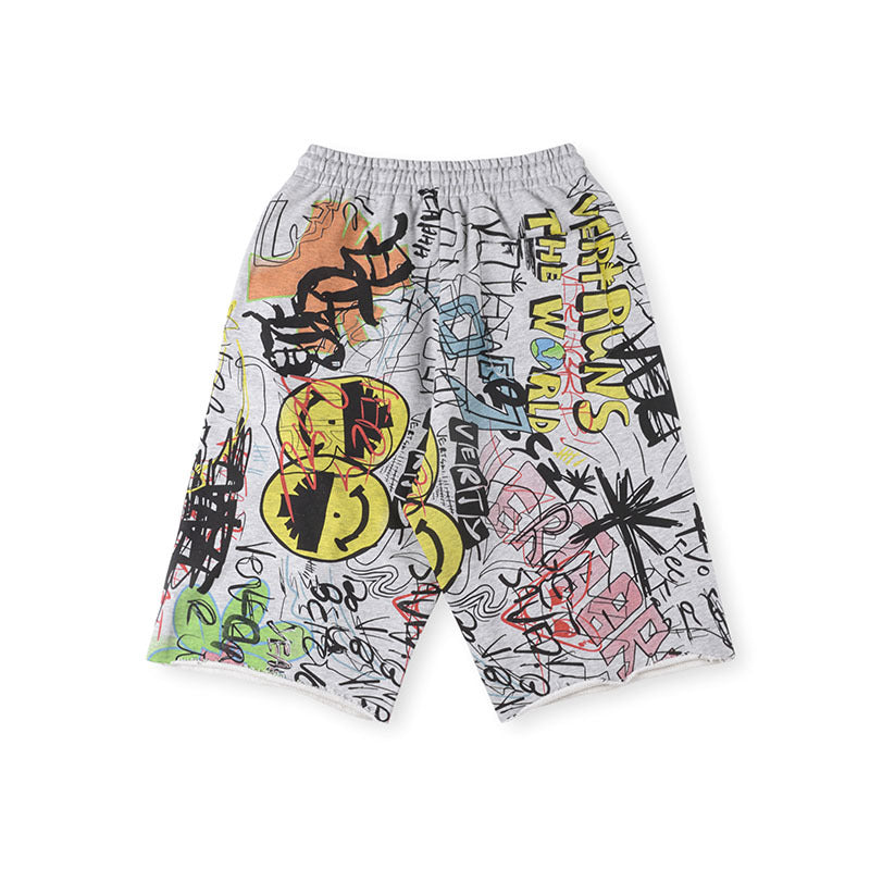 Vertabrae Graffiti Sweat Shorts – Men's Streetwear