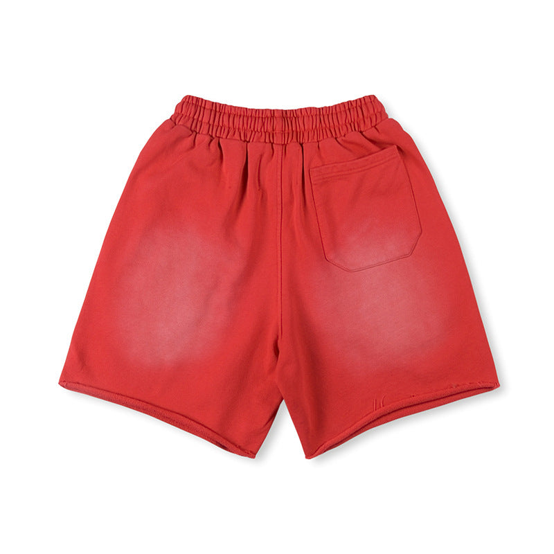Vertabrae Letter Print Five-Point Shorts