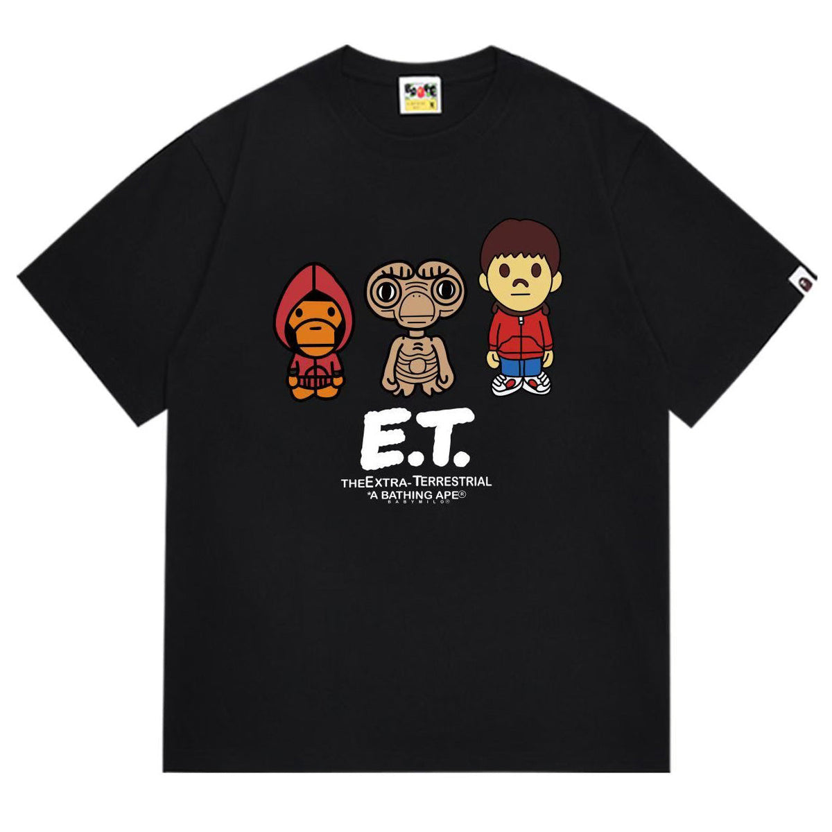 BAPE Ape Head Graphic Tee – Crew Neck Relaxed Fit