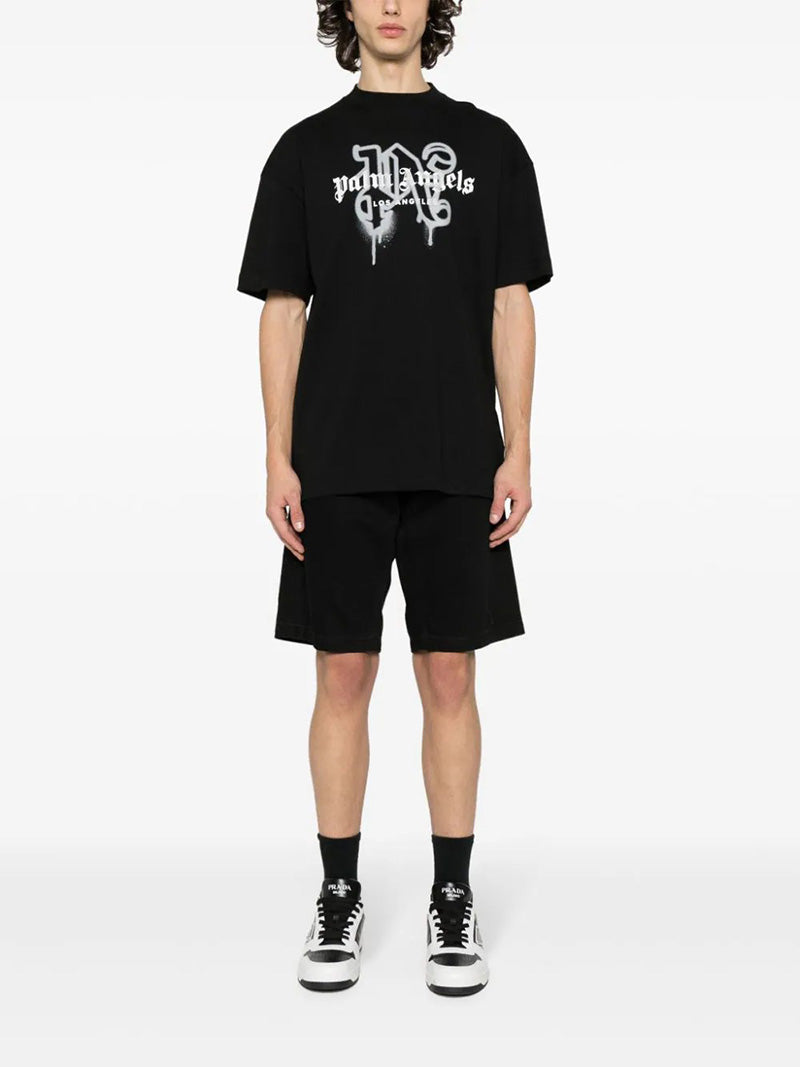 Palm Angels Classic Logo Print T-Shirt – 100% Cotton