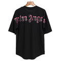 Palm Angels 3D Pink Shadow Gothic Back Logo Oversized T-Shirt