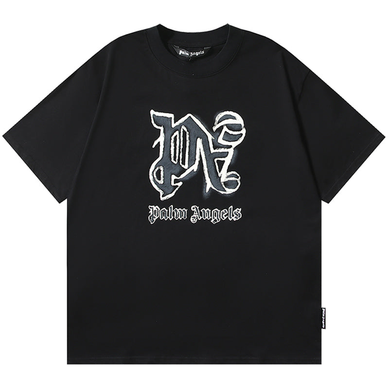 Palm Angels Hyper Monogram Print T-Shirt – 100% Cotton