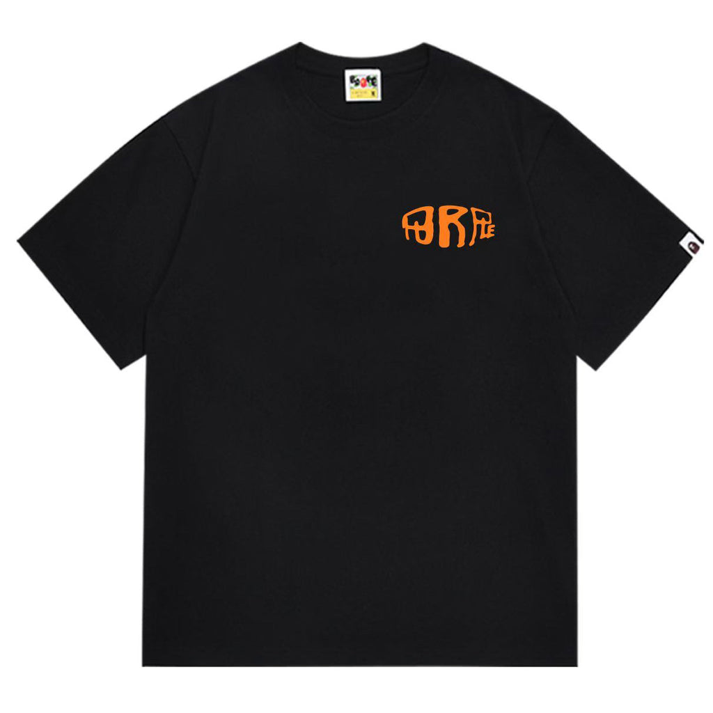 BAPE Letter Graphic Tee – Crew Neck Relaxed Fit