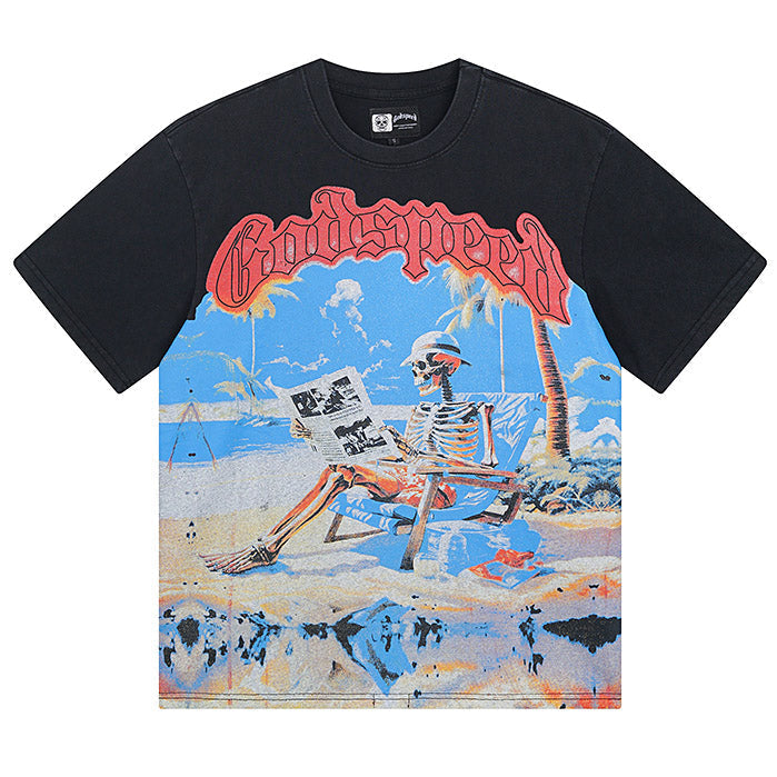 GODSPEED Permanent Vacation Graphic T-Shirt – 100% Cotton