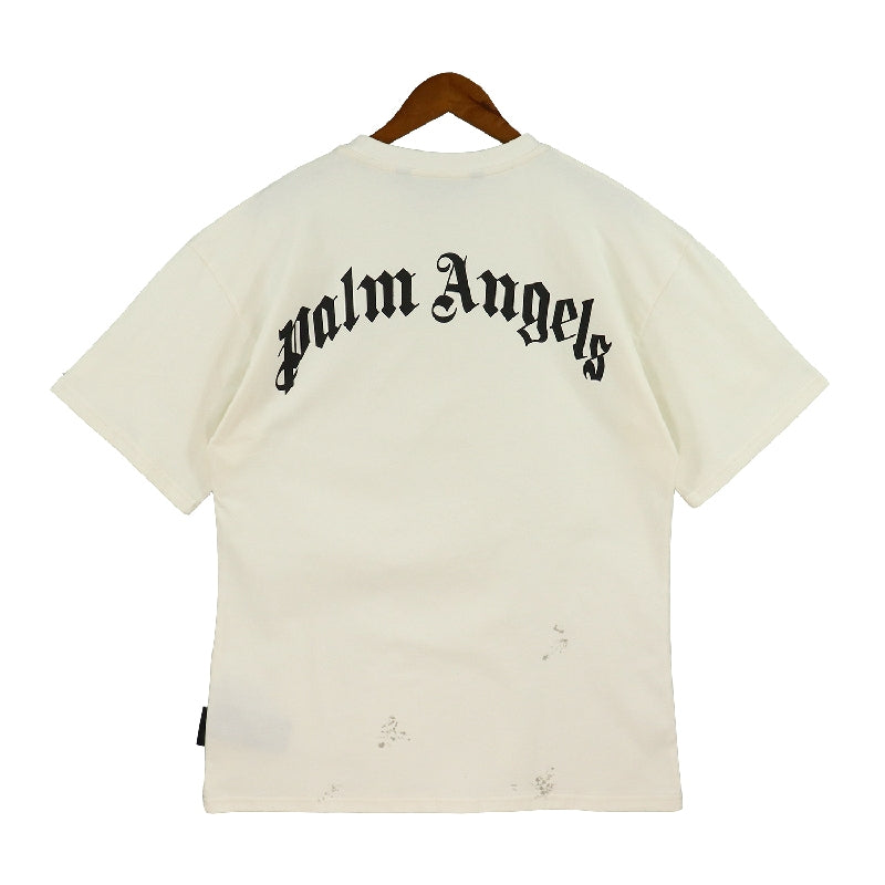 Palm Angels Tie-Dye Neon Palm Tree Stencil Oversized T-Shirt