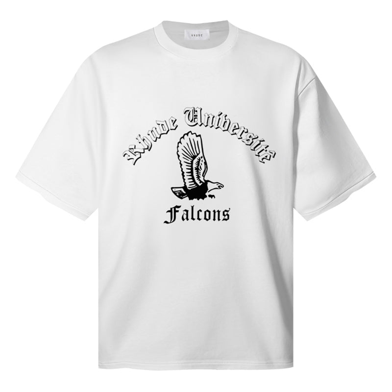 RHUDE Collegiate Falcons Tee – Black / White