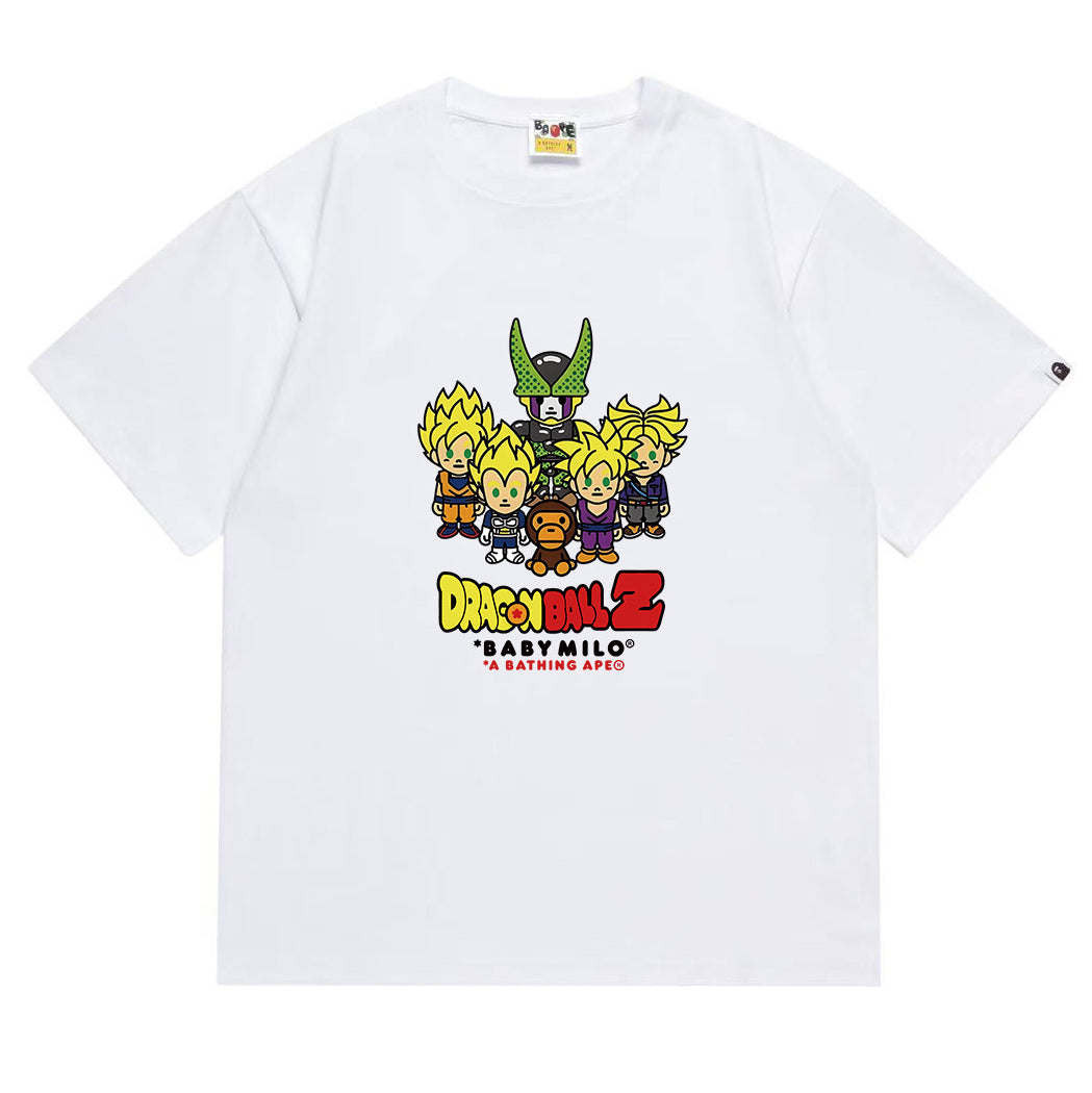 BAPE Ape Head Printed Tee - Black & White
