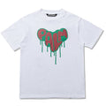 Palm Angels Dripping Heart Graffiti T-Shirt
