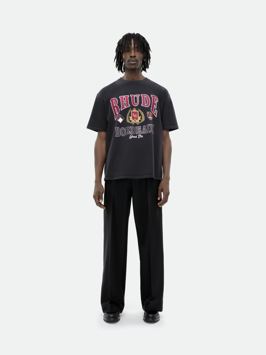 RHUDE Bordeaux Grand Graphic T-Shirt