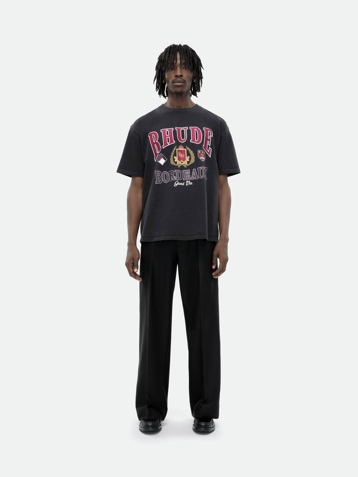 RHUDE Bordeaux Grand Graphic T-Shirt