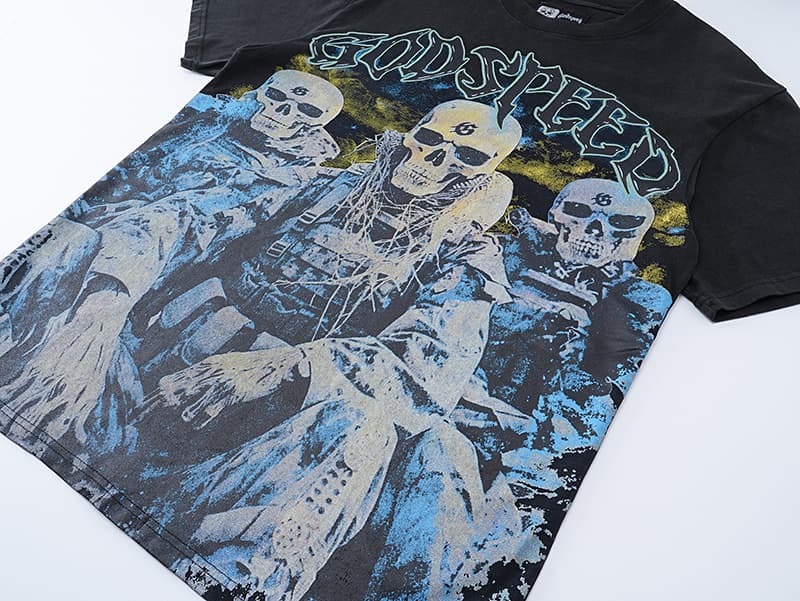 GODSPEED Skeleton Warrior Graphic T-Shirt – 100% Cotton