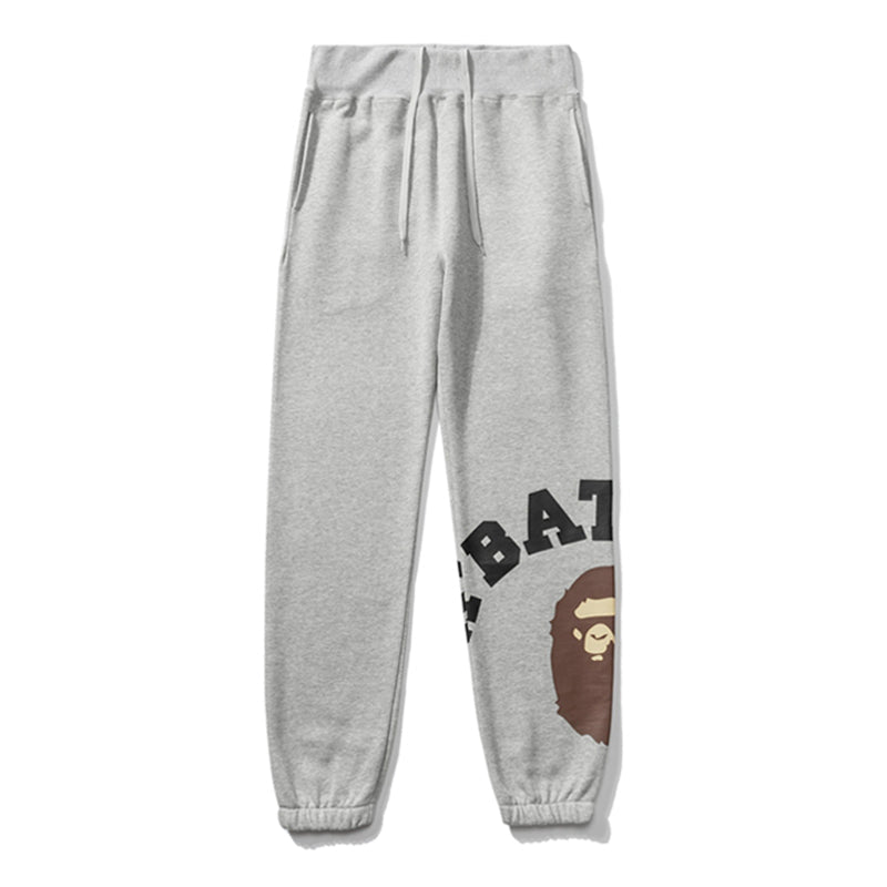 BAPE Logo Printed Drawstring Pants