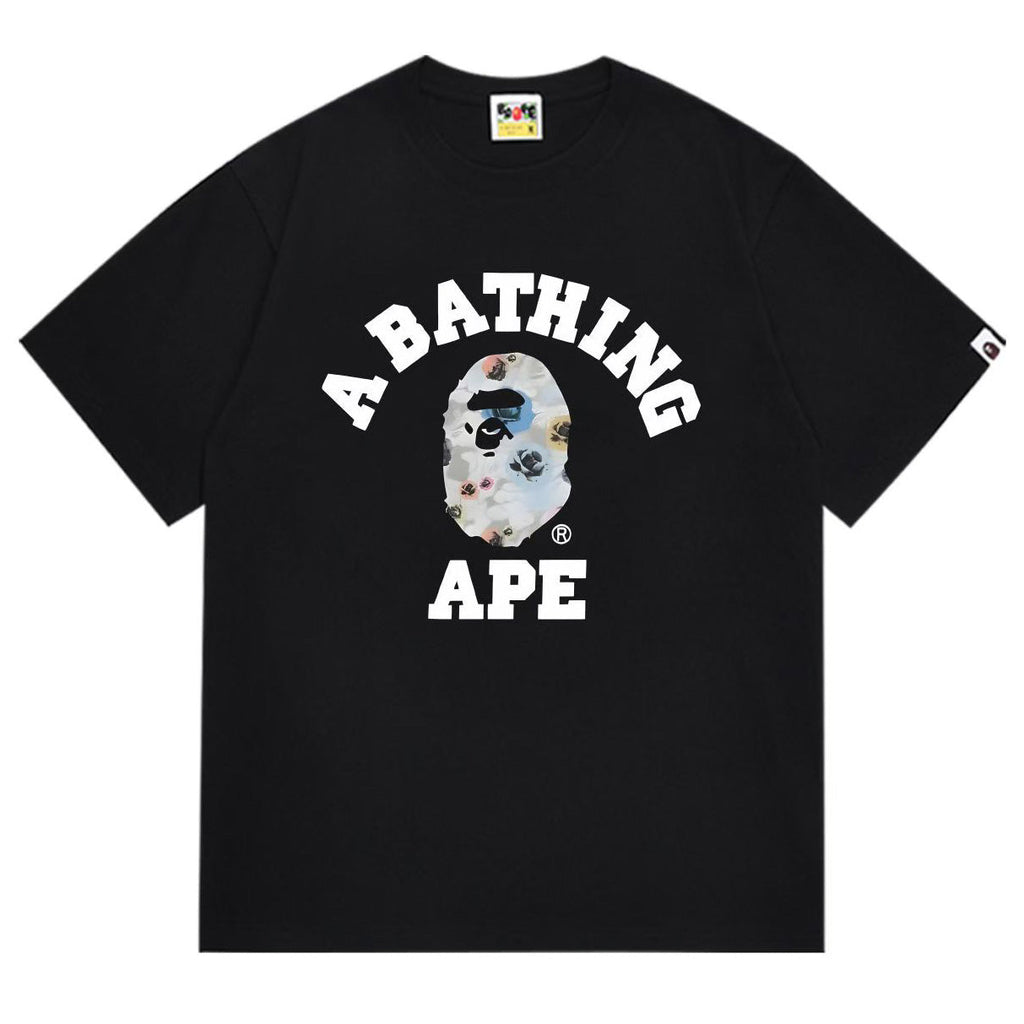 BAPE Ape Head Graphic Tee – Relaxed Fit 100% Cotton
