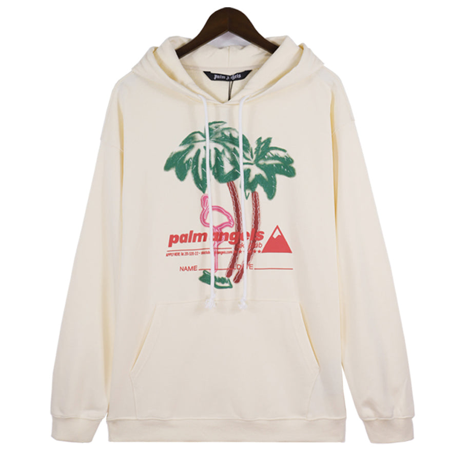 Palm Angels Hoodie – Men's Premium Cotton Hoodie | Black & Apricot