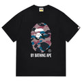 BAPE Ape Head Pattern Tee - Black & White