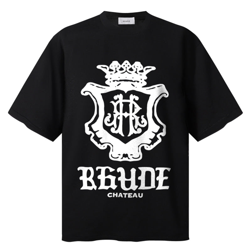 RHUDE Chateau Crest Tee – Black / White