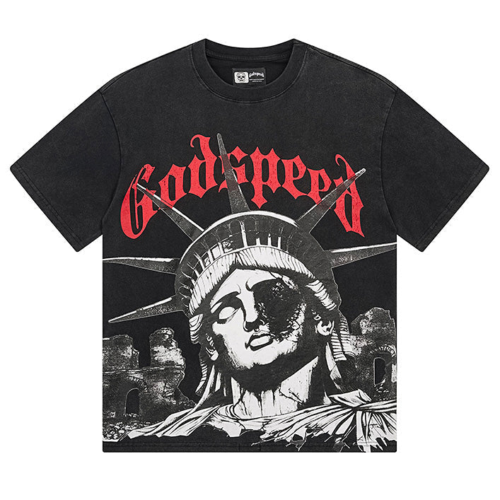 GODSPEED Statue of Liberty Graphic T-Shirt