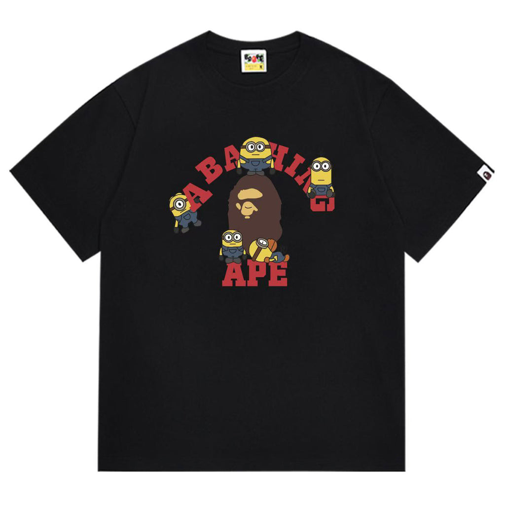 BAPE Ape Head Graphic Tee - Black & White