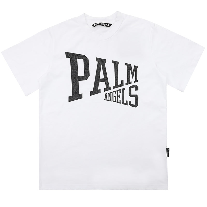 Palm Angels Logo Printed Straight Hem T-Shirt – 100% Cotton