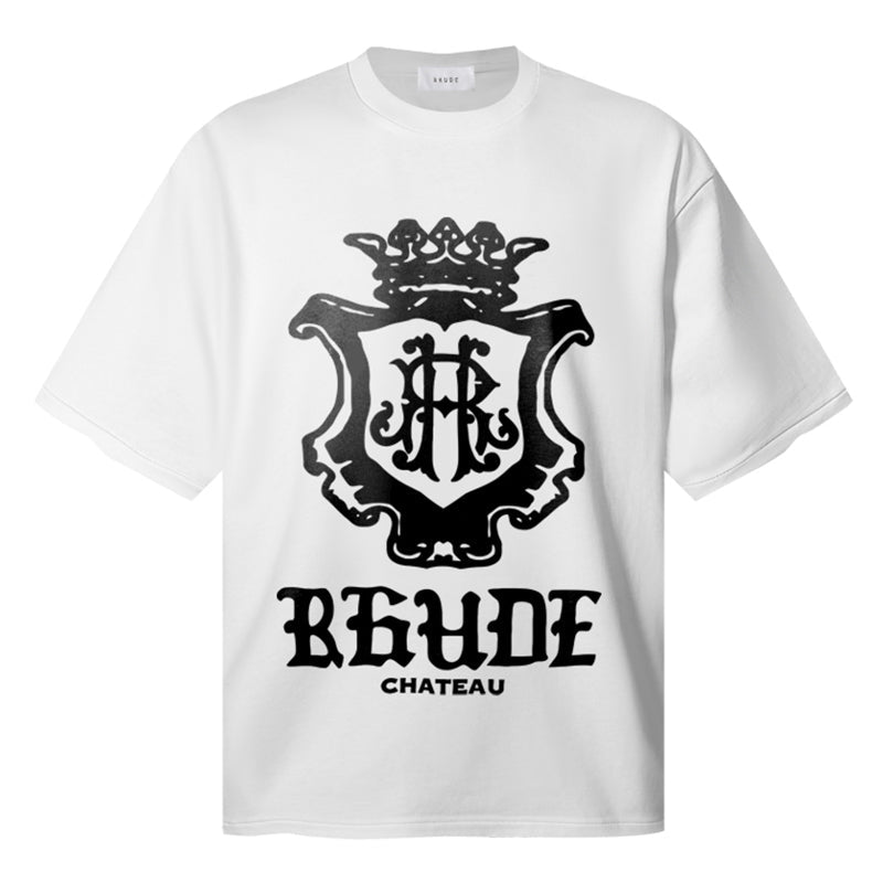 RHUDE Chateau Crest Tee – Black / White