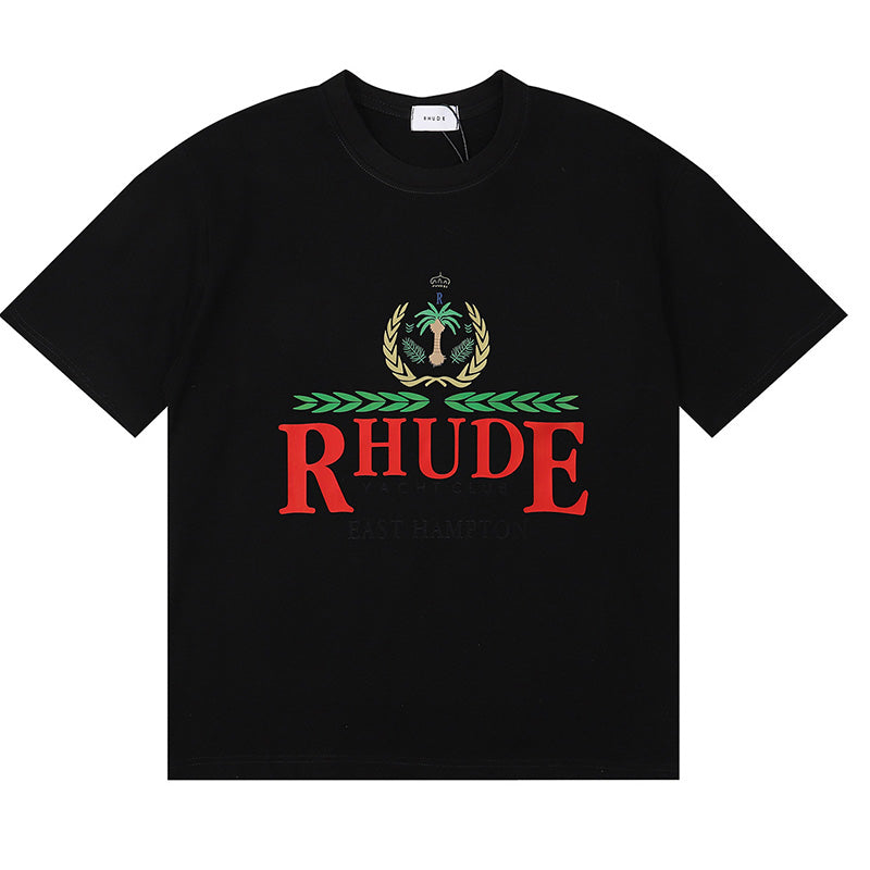 RHUDE East Hampton Crest T-Shirt – Apricot / White / Black