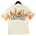 Palm Angels Graffiti Flame Letter T-Shirt – Apricot