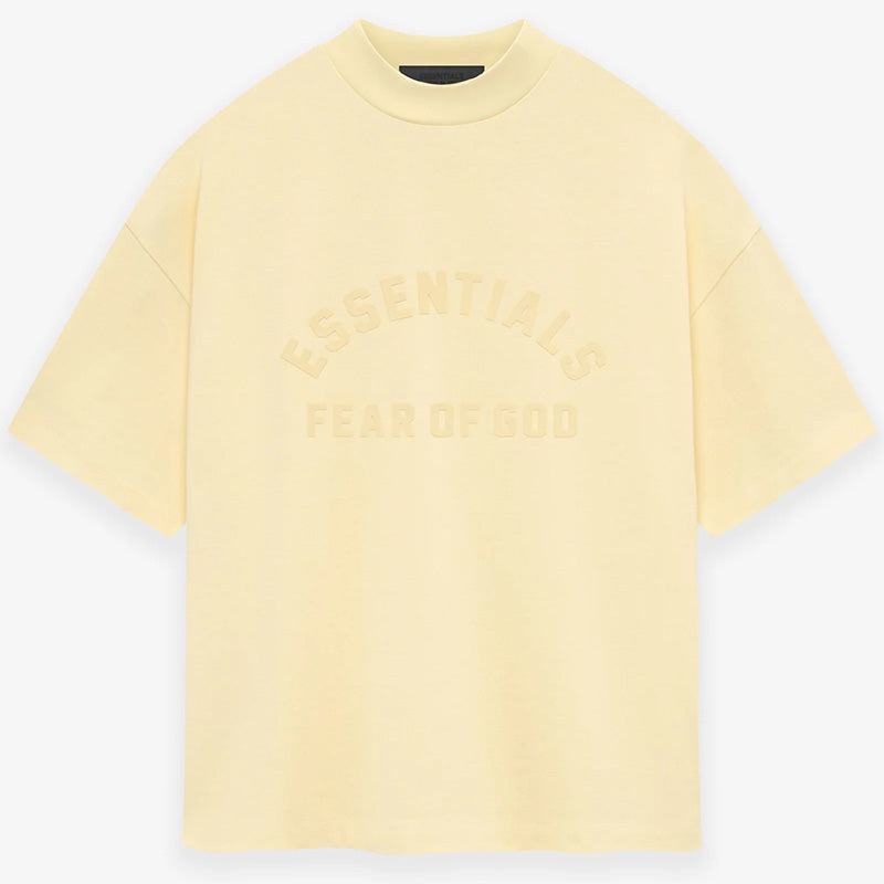 Fear of God Essentials Kids Heavy Jersey Crewneck T-Shirt – Light Grey / Dark Gray / Black / Slate Gray / Yellow