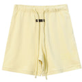 Fear of God Season 8 Flocked Letter Print Shorts – Light Yellow / Smoky Gray