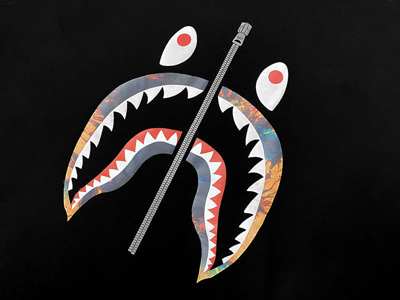 BAPE Shark Face Camo Graphic Tee