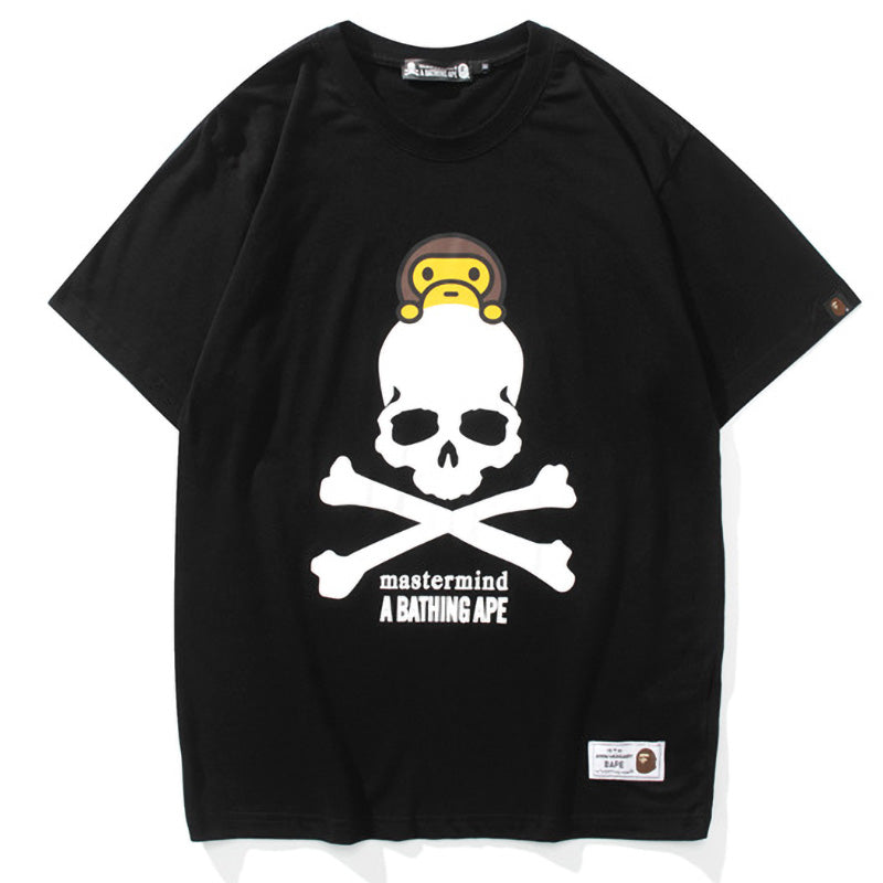 BAPE x Mastermind Japan Baby Milo Skull Tee