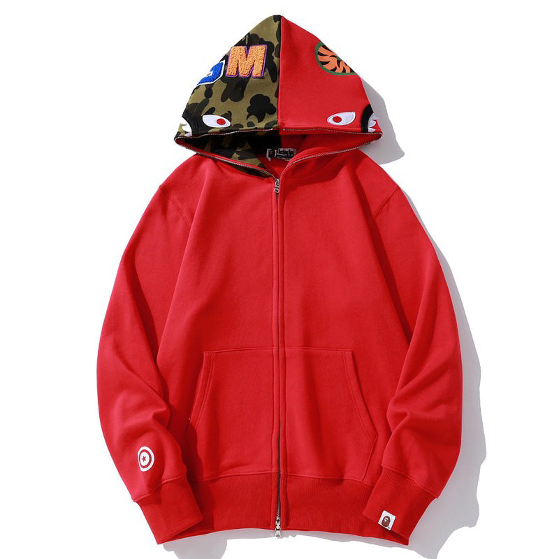BAPE Camo Fleece Full-Zip Hoodie
