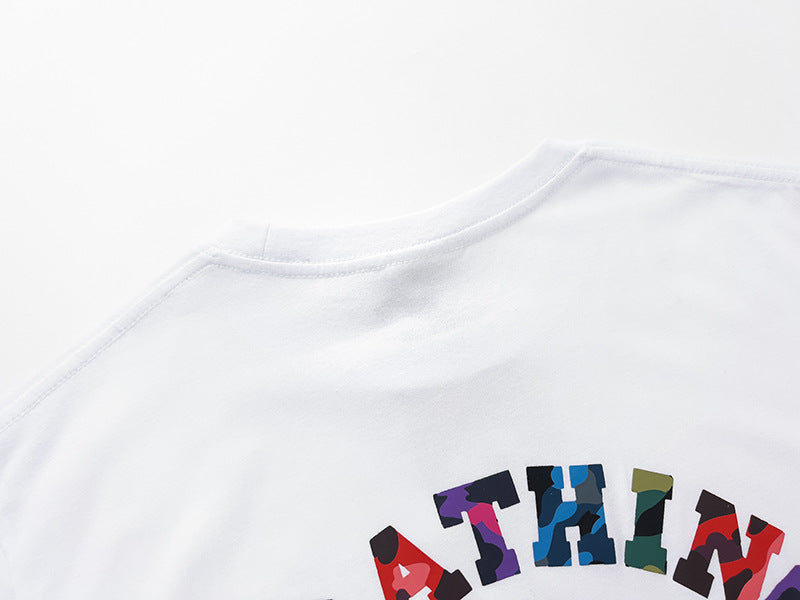 BAPE Color Camo College Logo Tee