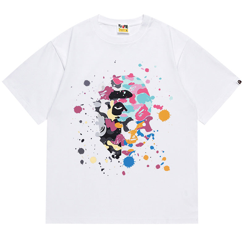BAPE Splash Print Short-Sleeve Tee