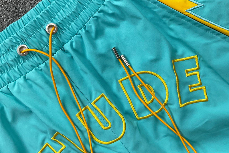 RHUDE Court Logo Short – Black / White